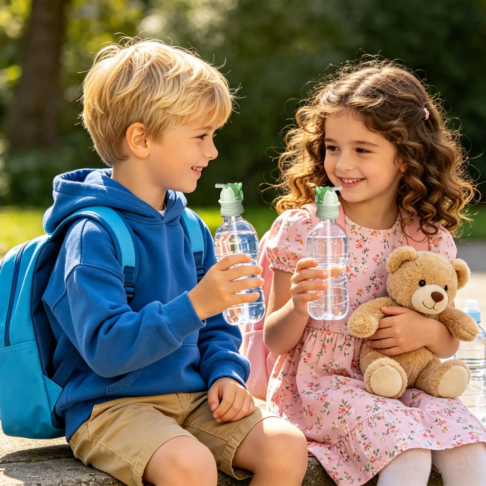 Bottle Straw Spout Reusable Portable Anti-Choking Sippy Cup Conversion Straw Lid For Beverage Milk Water Home Travel School