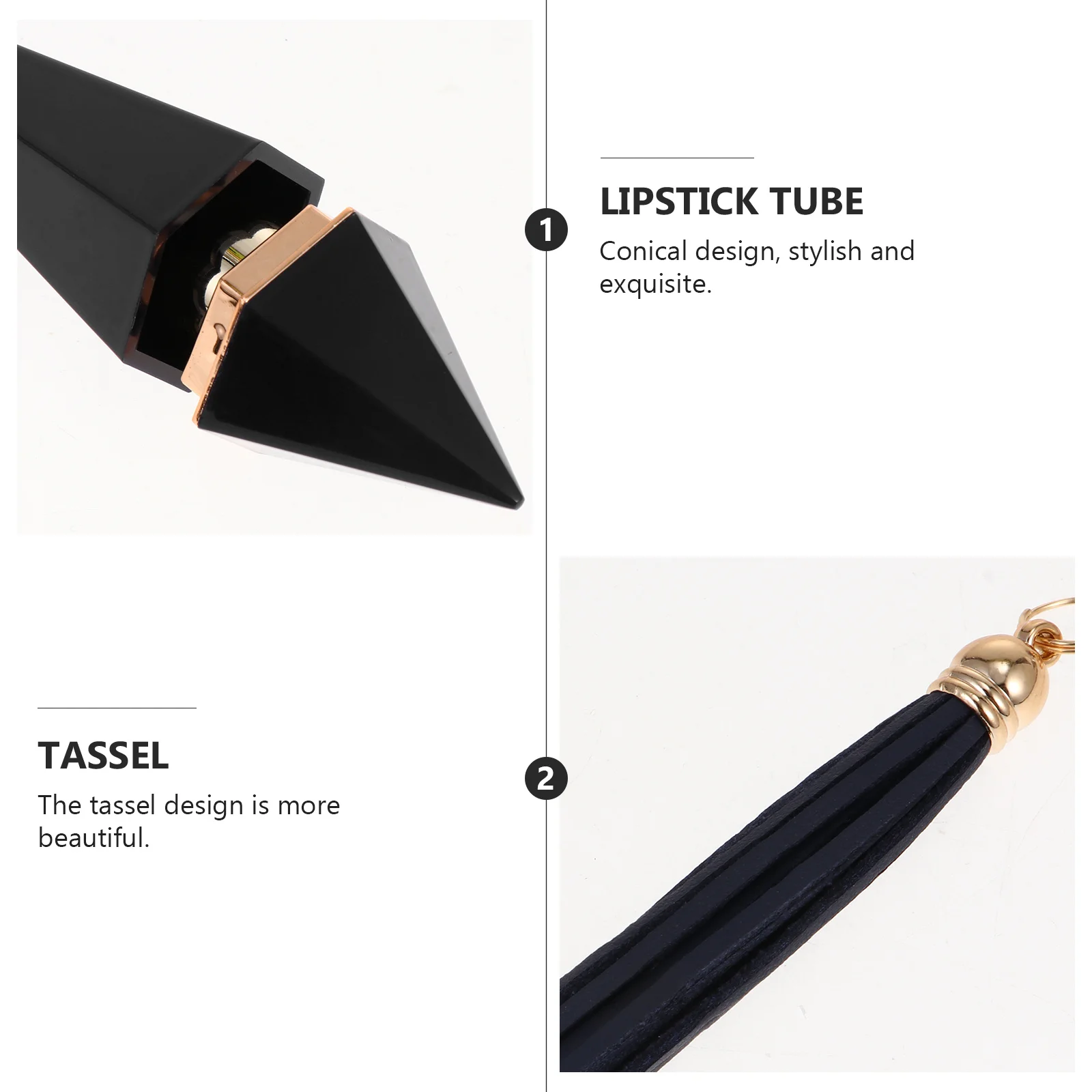 Tube vide de brillant à lèvres, 5 pièces, format voyage, anti-fuite, rechargeable, conteneur de baume à lèvres, conception de pompon pour le stockage de bricolage, Portable