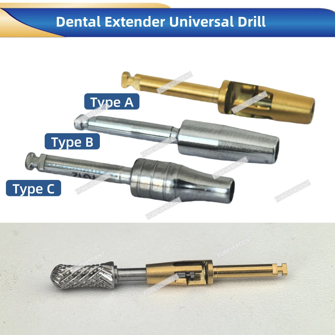 Dental Universal Extender Drill Implant Drills Bur Length Extension Bar Rod Tool 3Sizes