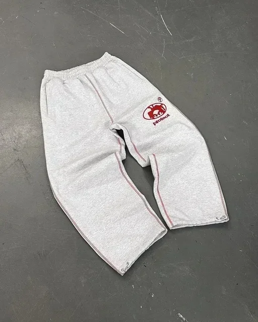 BiggOrange Y2k Camo Tactical Jogging Pants Gray 9