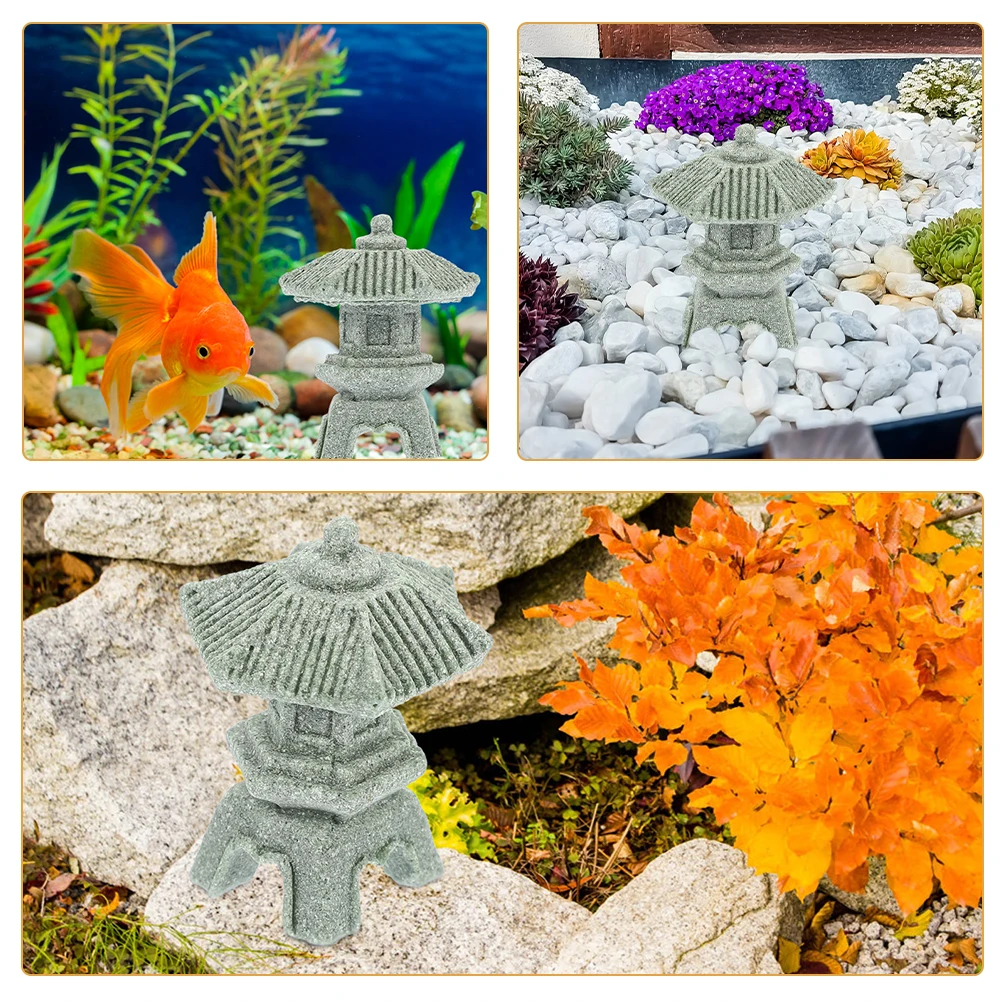 

2pcs Miniature Statue Small Stone Ornaments for Garden Landscape Decoration Outdoor Zen Garden Accessories Mini