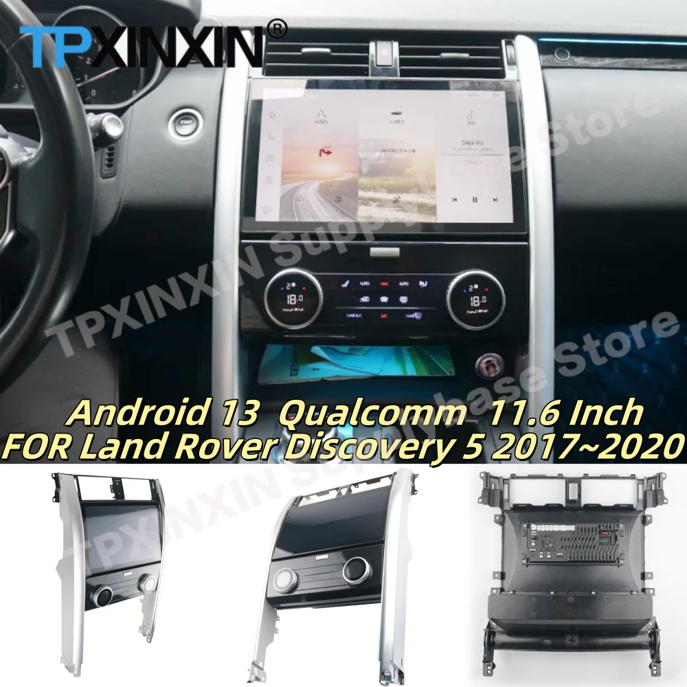 

Carplay Wireless Android 13 For Land Rover Discovery 5 2017~2020 GPS Navigation Car Radio Automotive Multimedia stereo Head Unit