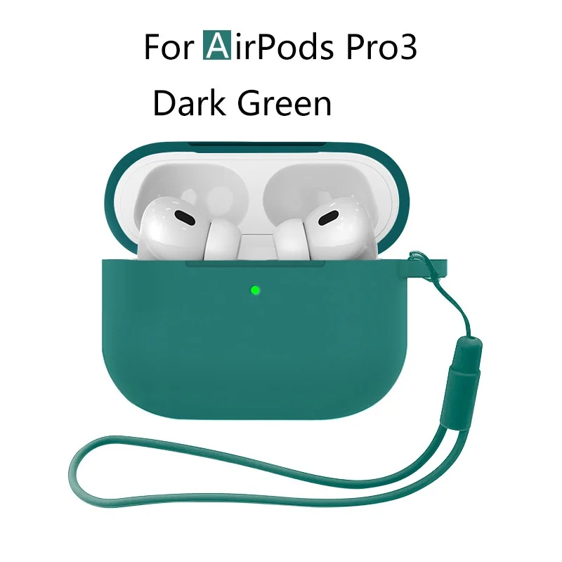 Neu für Airpods Pro 3 2025, Silikonhülle, Kopfhörer-Zubehör mit Reinigungsset und Lanyard, vollständige Schutzhülle für Airpods Pro 3 – Detail 12