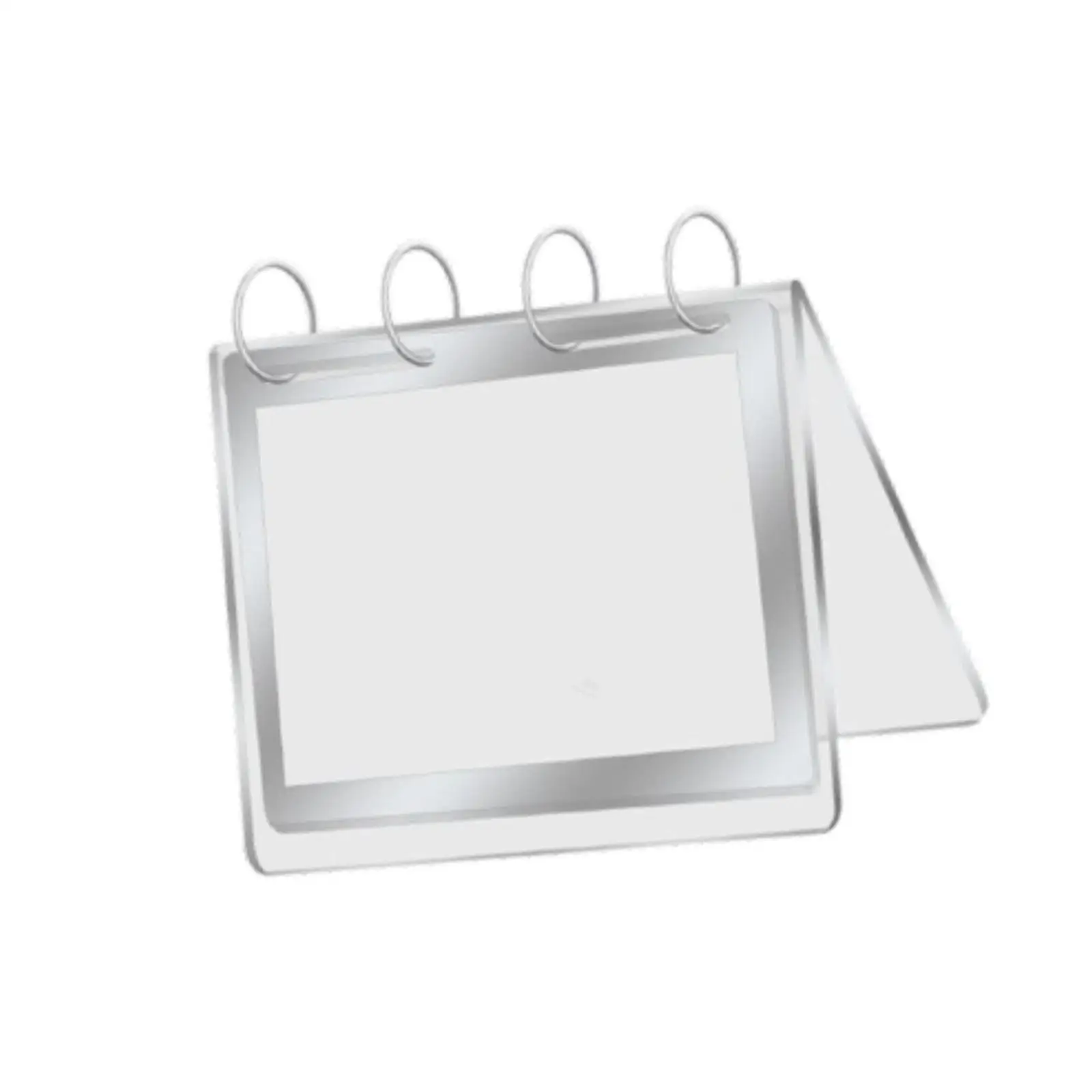Menu Display Desktop Card Double Sided Acrylic PVC Vertical Tabletop Display Multifunction Suitable for Cafes Hotels Homes