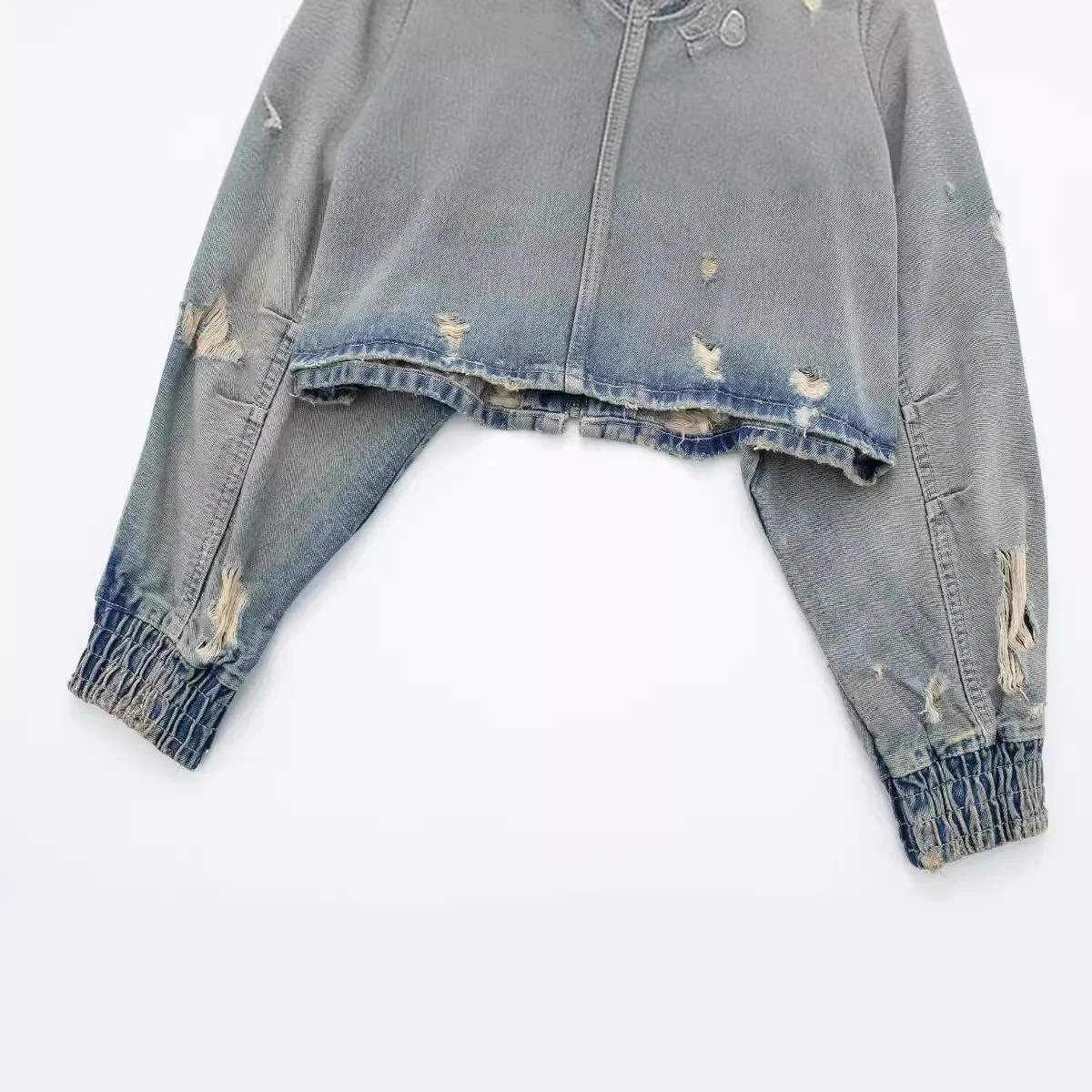 Giacca corta in denim da donna nuova autunno Giacche casual versatili in difficoltà Top alla moda