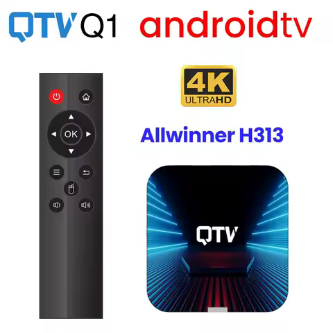 VONTAR QTV Q1 TV Box Android 10 Allwinner H313 2GB 16GB Support 4K H.265 2.4G Wifi TV Dongle Media Player Set Top Box 1GB 8G