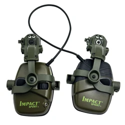 Impact Sport Electronic Shooting Headset Helmet Mounted Ver Hunting Pickup Noise Reduction Hearing Protection Tactical Headset