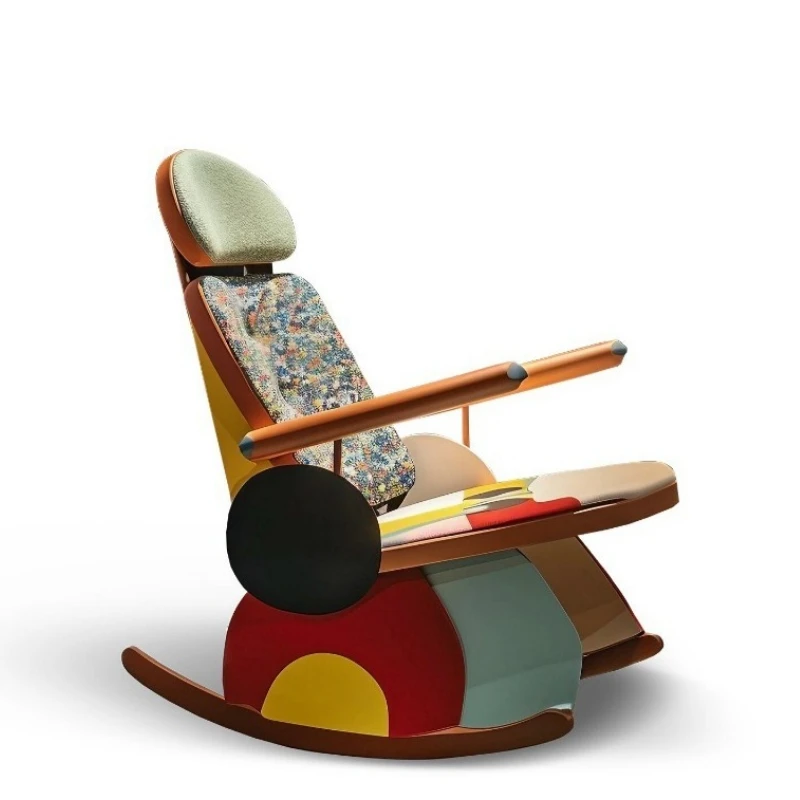 Solid wood rocking chairs are suitable for lounge chairs in living rooms, apartments, and hotels