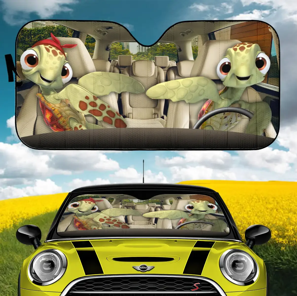 Funny Turles Finding Nemo Car Auto Sunshades