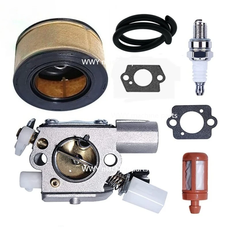 For MS251 MS251C Carburetor Air Fuel Filter Spark Plug Paper Pad YouTube Chainsaw Accessories
