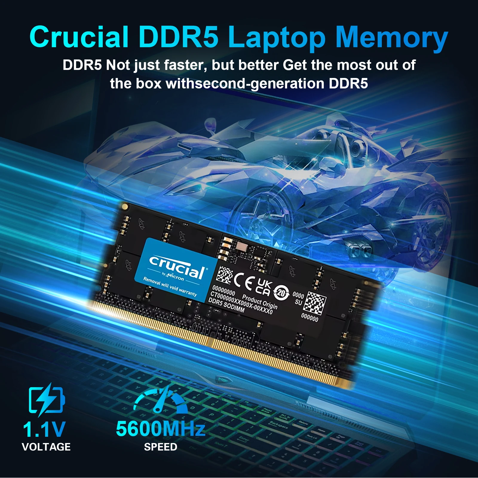 Оперативная память DDR5 16 ГБ 8 ГБ Memoria 4800 5600 МГц Оперативная память для ноутбука 262pin SO-DIMM для ноутбука Ультрабука Memoria ddr5 16 ГБ