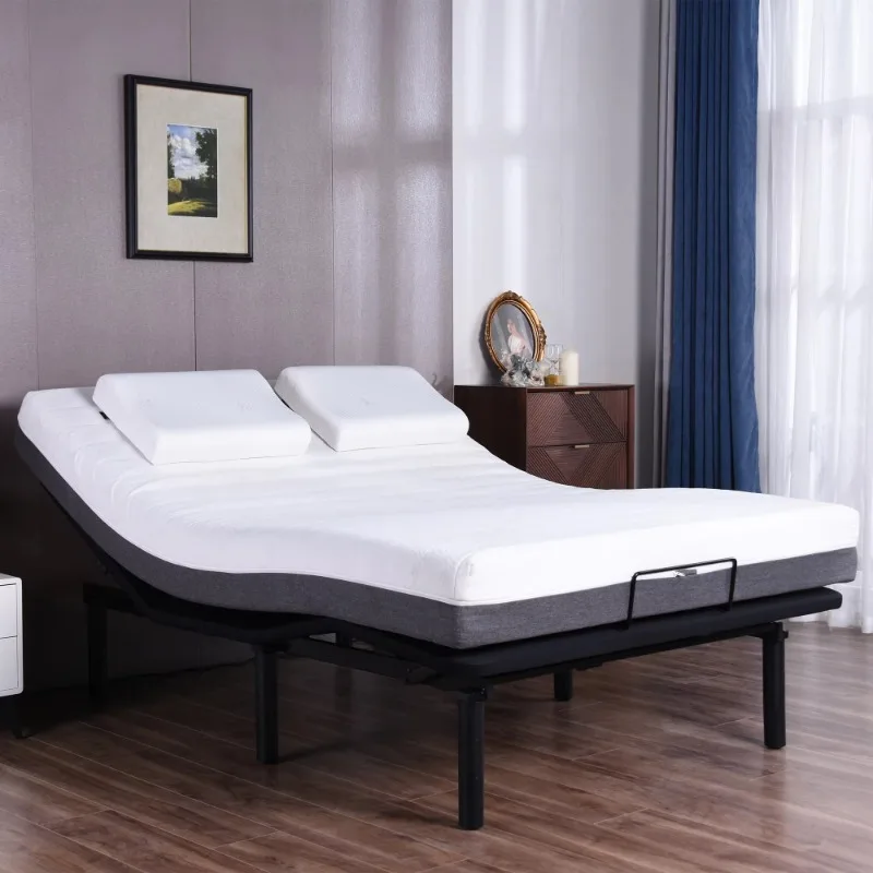 Adjustable Bed Base Electric Adjustable Bed Foldable Split King Adjustable Bed Frame King Size