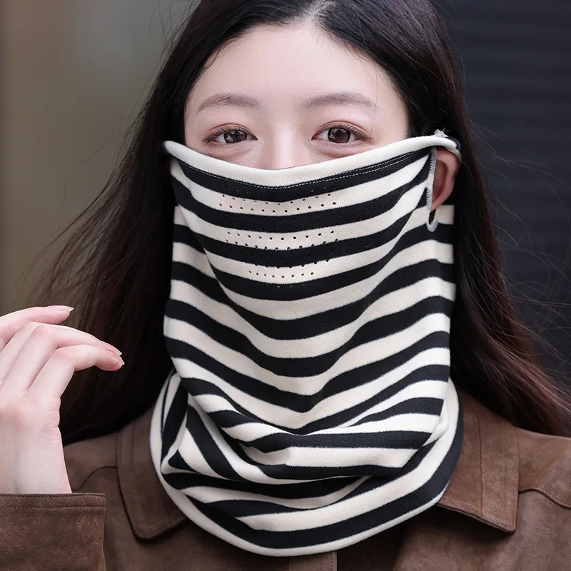 Autumn Winter Cycling Warm Neck Protection Face Mask Neck Gaiter Thickened Scarf Korean Version Windproof Thermal Men Women