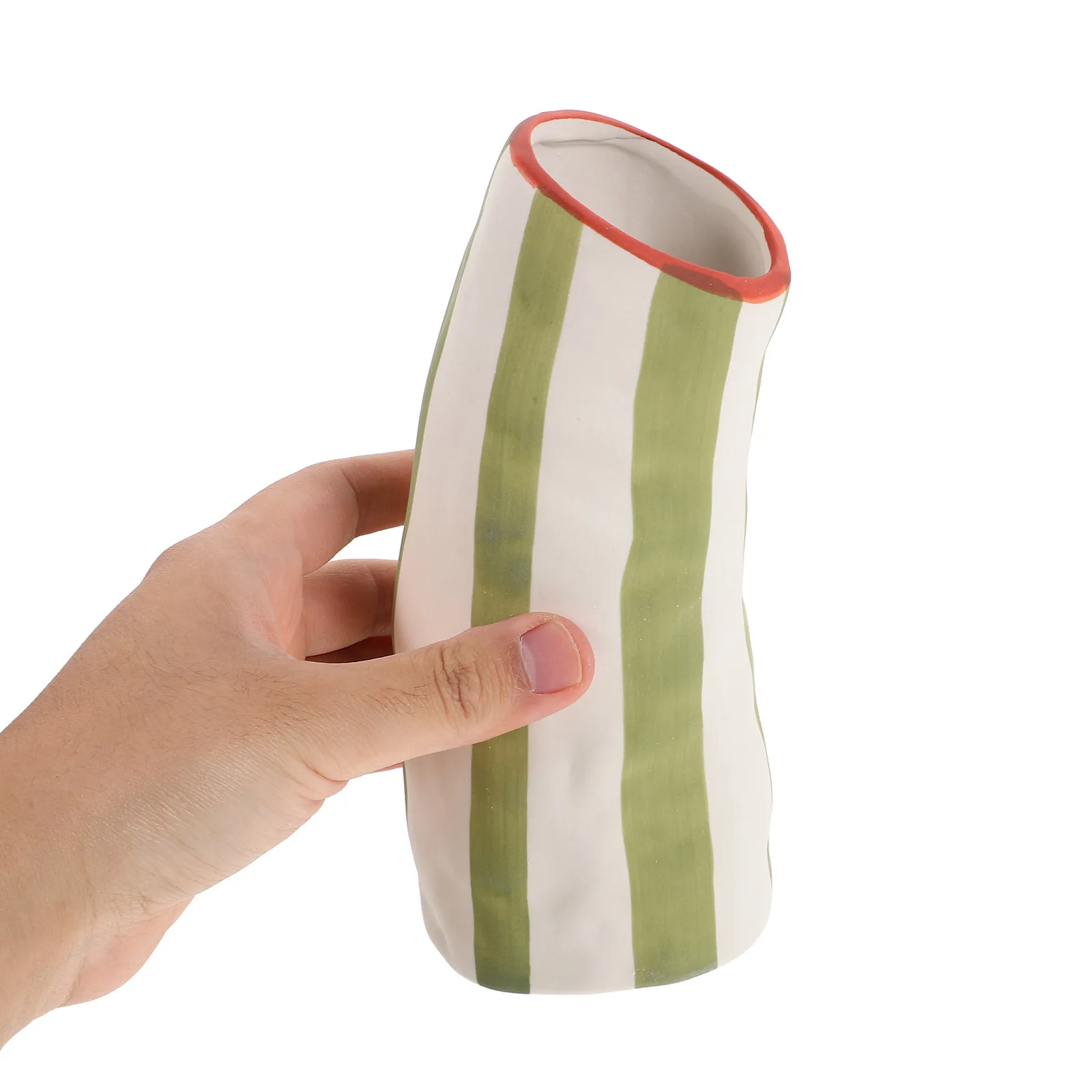 Decorative Ceramic Vase Integration Simple Lines Harmonious Colors Home Decor Entryway Shelf Living Room