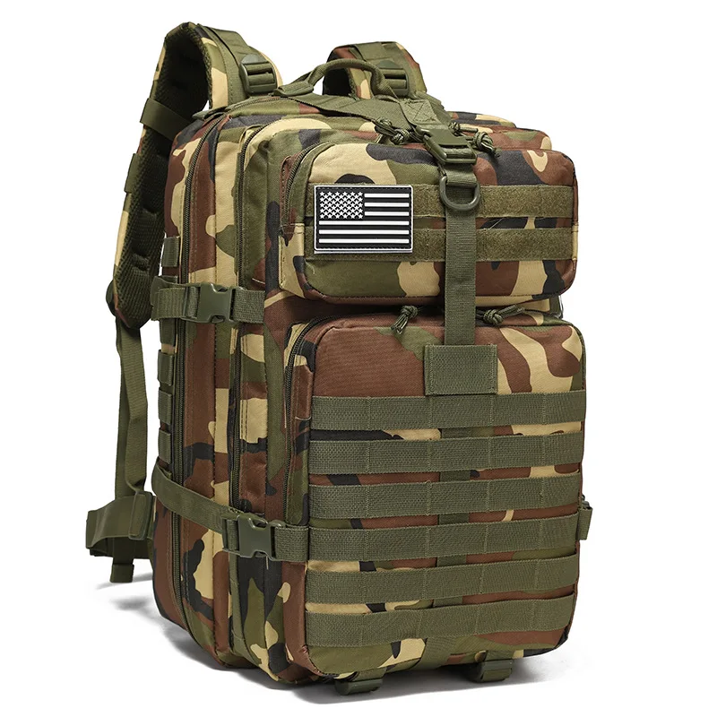 45L Tactical Backpack Large Capacity Outdoor Rucksack Fitness Hiking Bag Hiking Camping Gear Backpacks Travel Hiking Backpacks