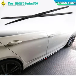 Carbon Fiber Car Side Skirts Extensions For BMW 3 Series F30 M-Sport 320i 325i 328i 335i 2013-2018 Racing Side Skirts Body Kits