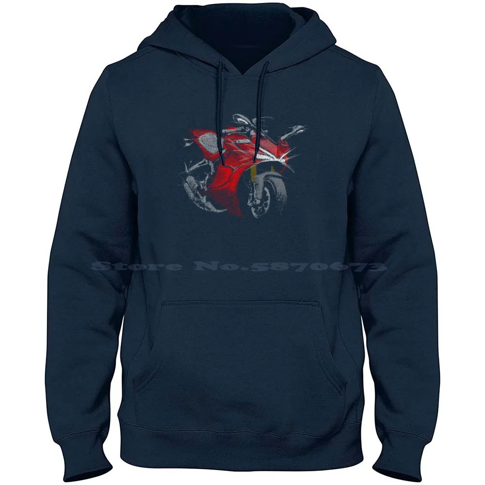 Italian Supersport 100% Cotton Hoodie Supersport Motorcycles Superbike Motorbike Sportbike Scribble Art Scribble Fans Art