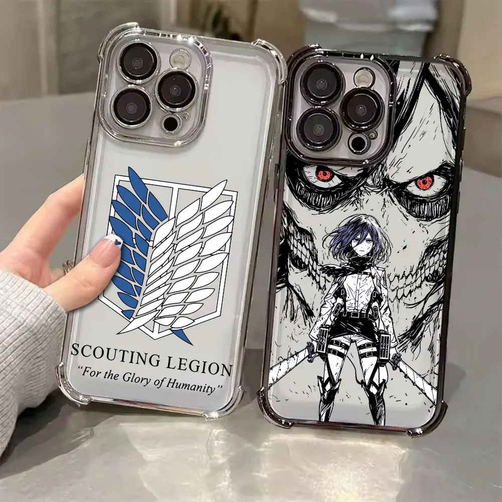 Hot-blooded Anime Attacks on Titans Phone Case For Xiaomi 17T 15T 14T Pro Cases Poco X6 X7 F5 F7 F8 Ultra M7 M8 X8 Pro Max Cover