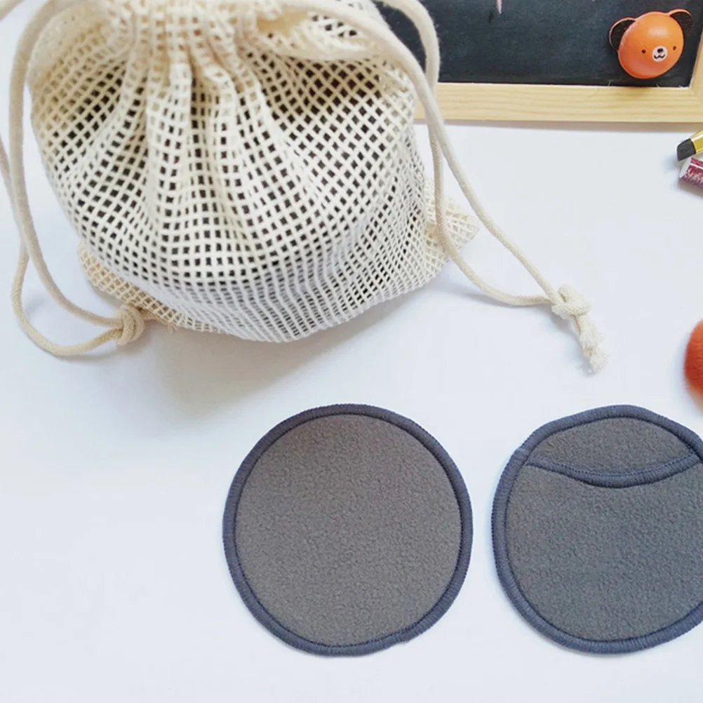 14 ชิ้นไม้ไผ่เส้นใยแต่งหน้า Remover Pads ล้างทําความสะอาดได้ Face เครื่องสําอางค์นุ่มผิวอ่อนโยน Travel Gym