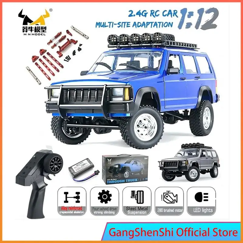 MN78 1:12 Full Scale MN Model RTR Version RC Car 2.4G 4WD 280 Motor Proportional Off-Road RC Remote Control Car for Boys Gifts