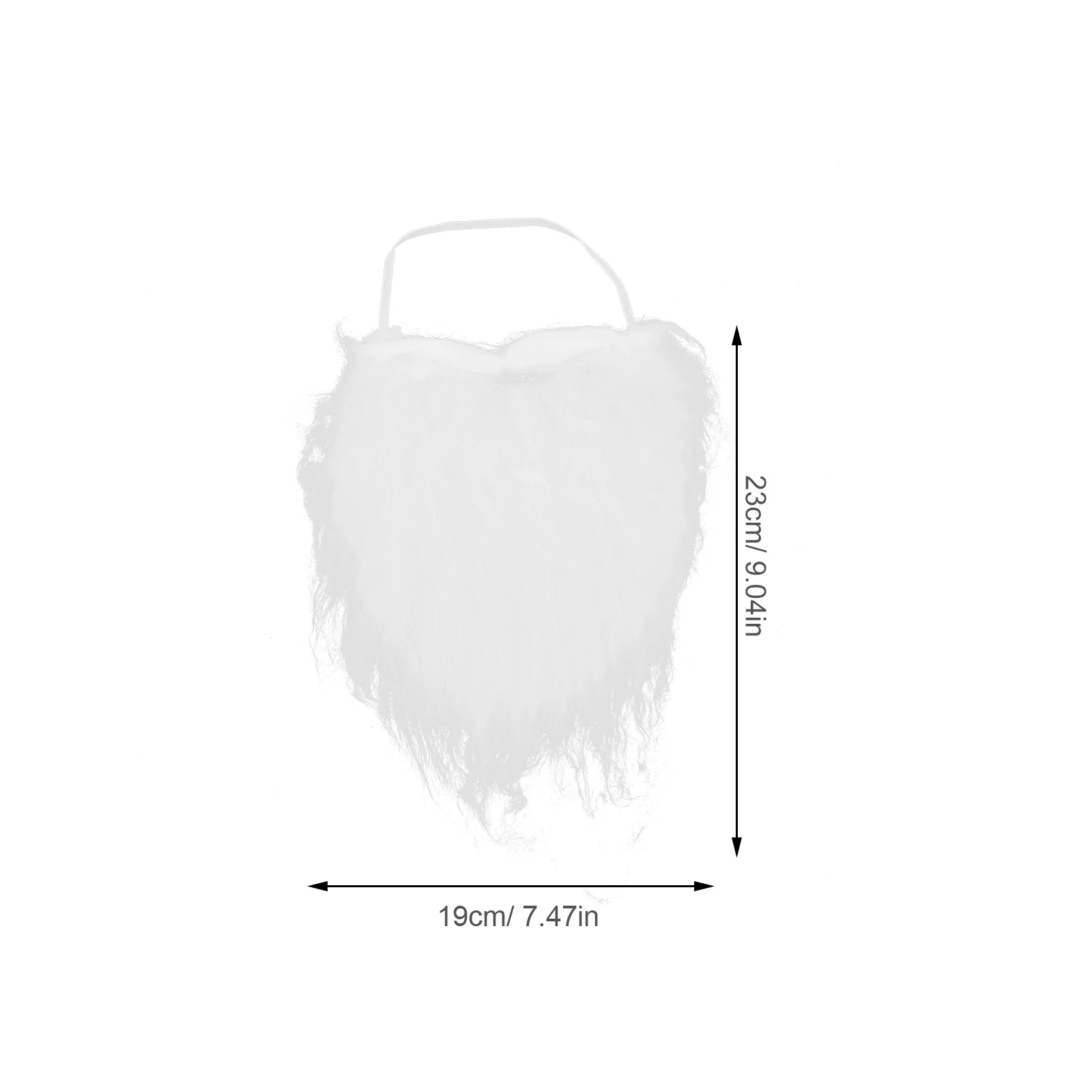 12pcs White Fake Beards Christmas Santa Mustache Old Man Costume Halloween Cosplay Party Props Gnome Wizard Beard Mens Facial #4