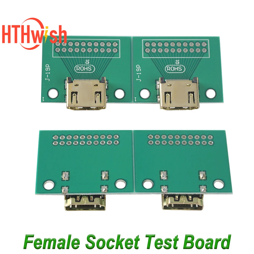 2/4pcs 19Pin Female Socket Test Board Module PCB Socket Connector Female Seat Test Female Seat Golden-plated