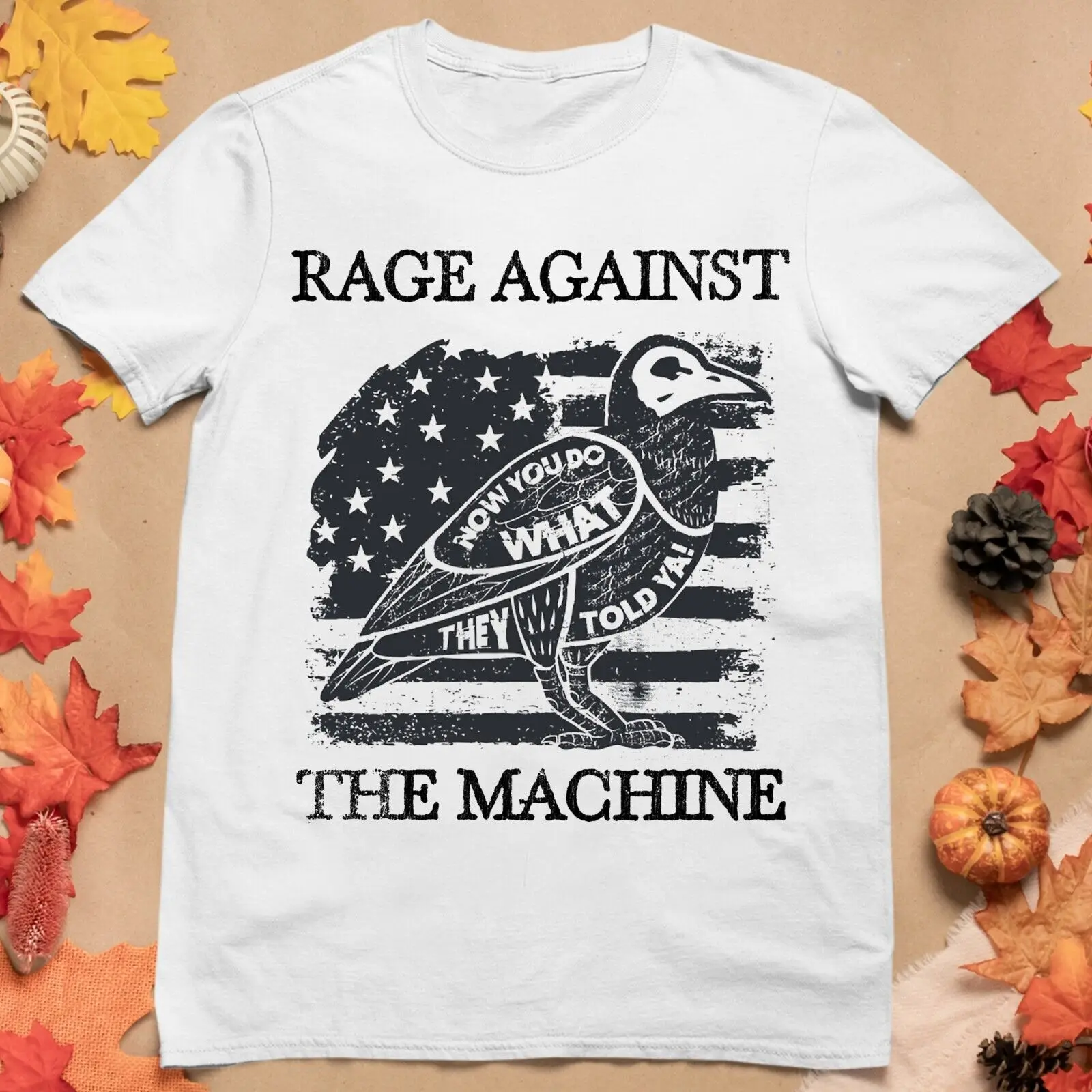 Camiseta de algodón Rage contra la máquina, todas las tallas, 1N2162, manga larga o corta