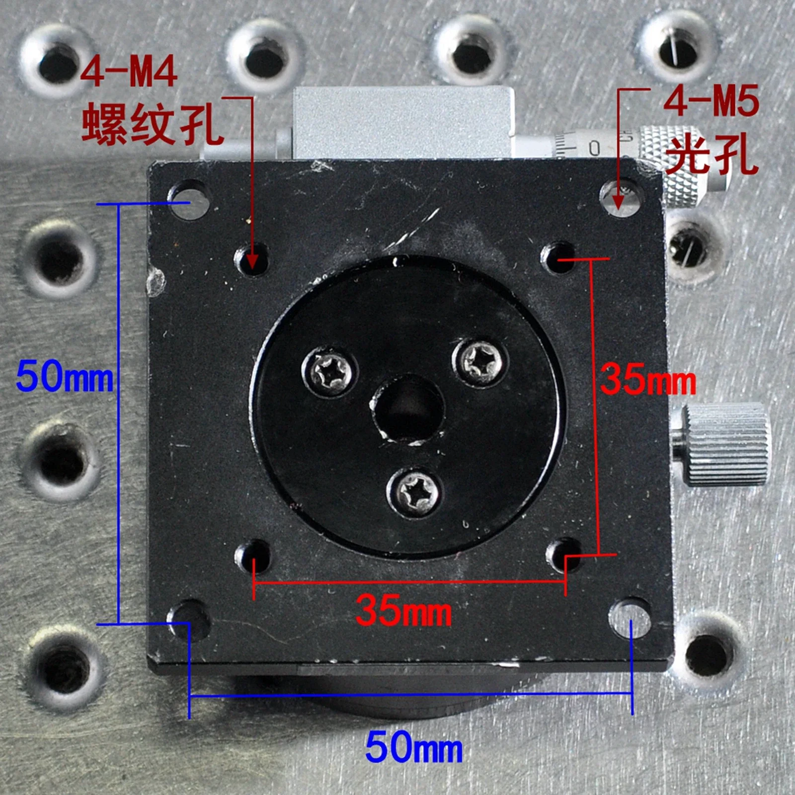 Central Precision Machine RS-611 Central Precision Machine Manual Optical R-axis 360 Degree Rotation Precision Angle Slide Table