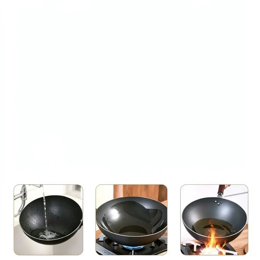 Kitchen Cast Iron Frying Pan Flat Skillet For Gas Induction Compatible Cookware Durable Uncoated Pancake Egg Pan