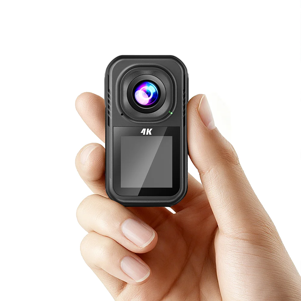 5K Mini Action Camera 4K60FPS Thumb Sports Camera With EIS Stabilization Dual Screens Waterproof Magnetic