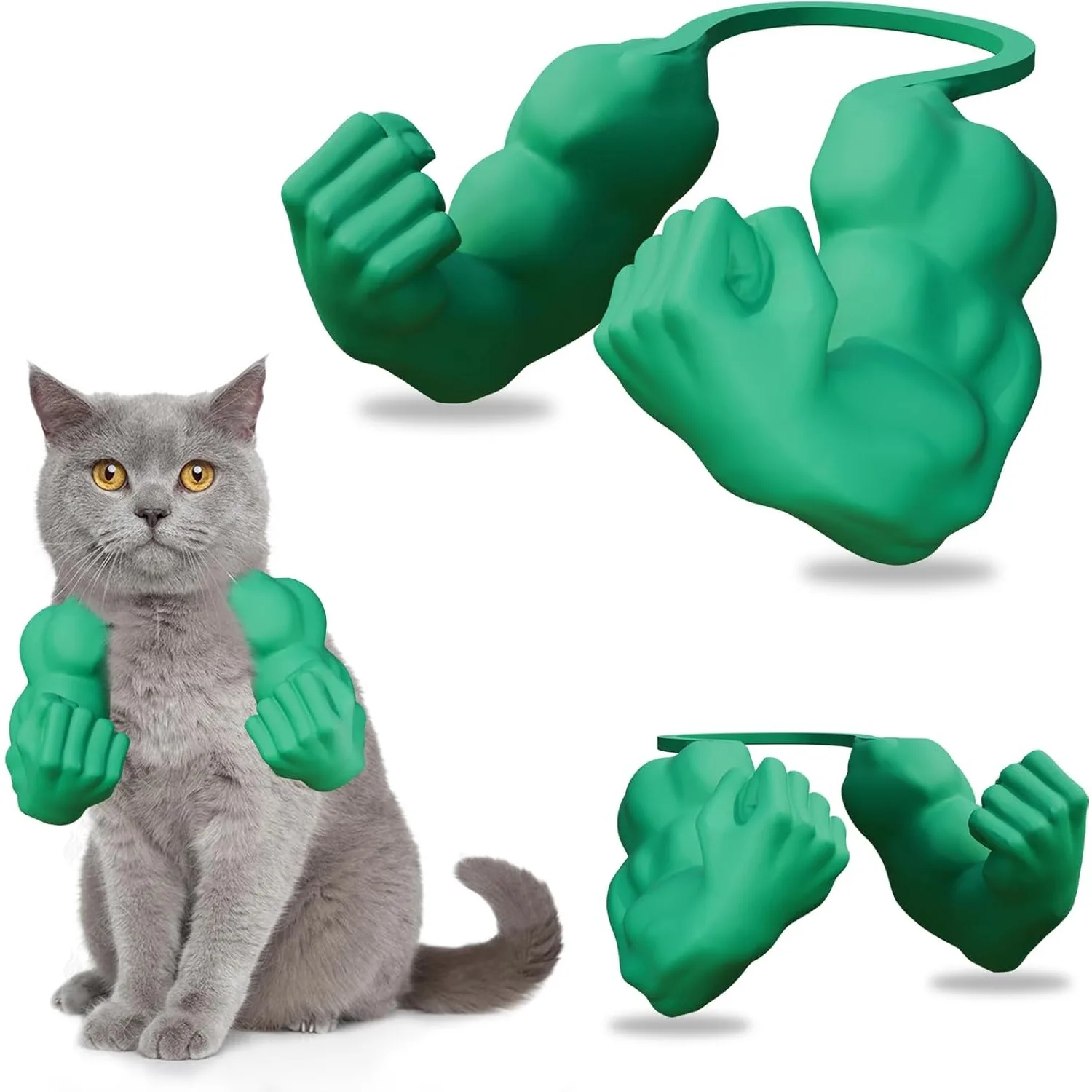 

3D-Printed Muscle Arms for Cats – superhero cosplay, birthday & Halloween fun