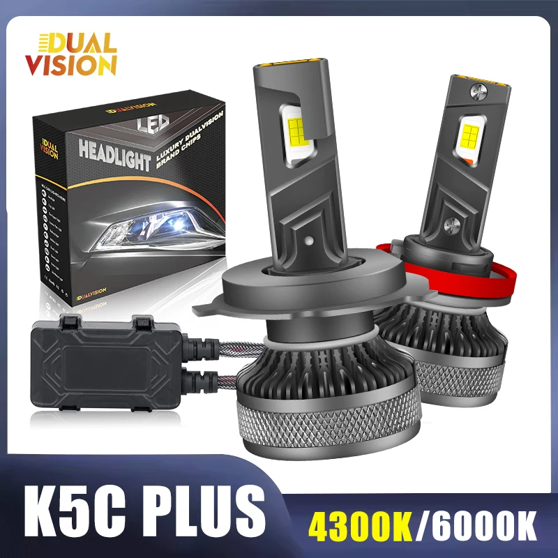 

Dualvision H4 LED H7 H11 Canbus Headlight High Power No Error CSP H1 H8 9005 HB3 9006 HB4 9012 Turbo Lamp 6000K 4300K Car Light