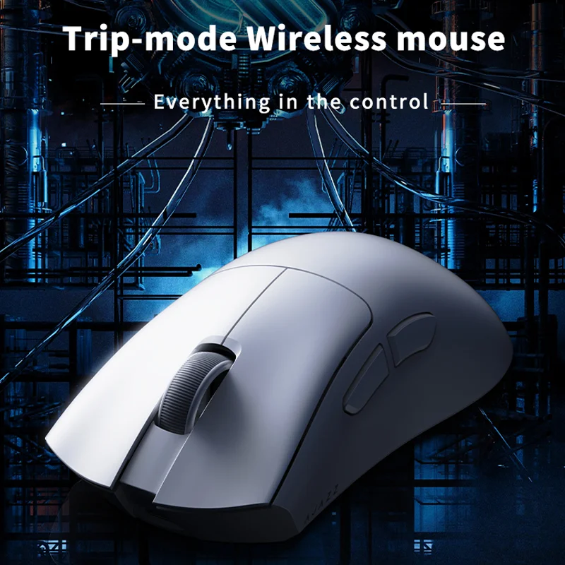 Ajazz Aj199 Pro 4k Wireless Mouse Trip-Mode Mouse More Seamless Lightweight 26000dpi Slient Switch Office And Gaming Mice For PC