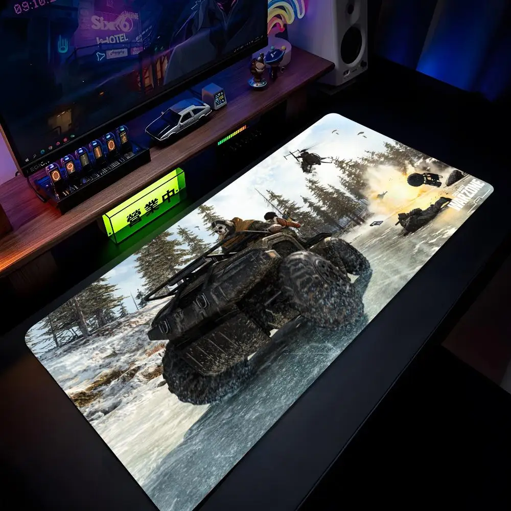 Call of Duty Warzone Mouse Pad Cartoon Lockedge Large Gaming Pad Computer Gamer Keyboard Mouse Mat Desk Mousepad for PC Desk Pad