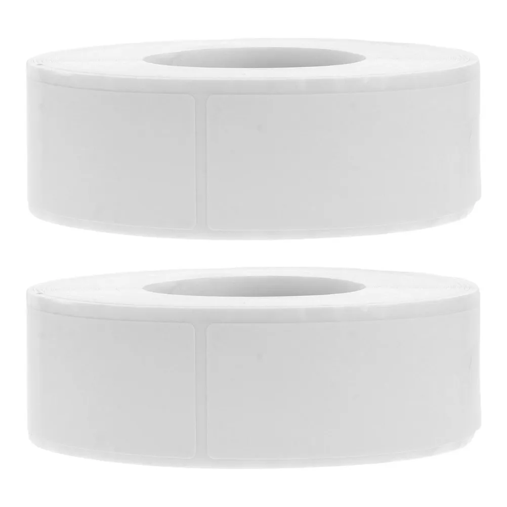 2 Rolls DIY Blank Food Label Stickers Waterproof Tear Resistant Removable Freezer Labels for Food Storage Expiration Date