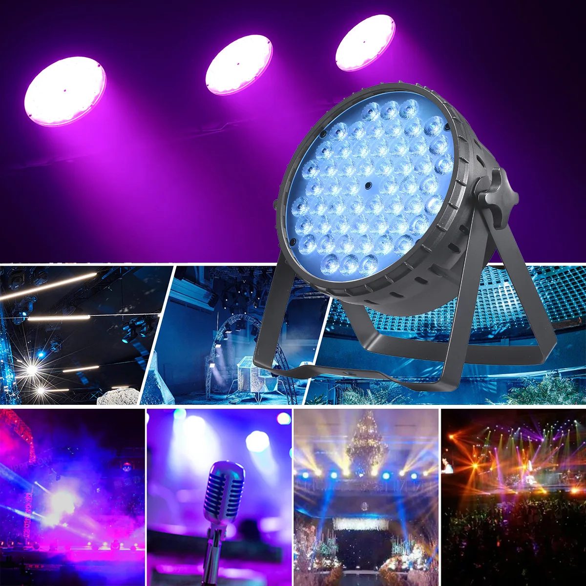 Dapu LED par lights 54 3W full-color stage lighting dyeing lights par lights banquet hall wedding flat par light show