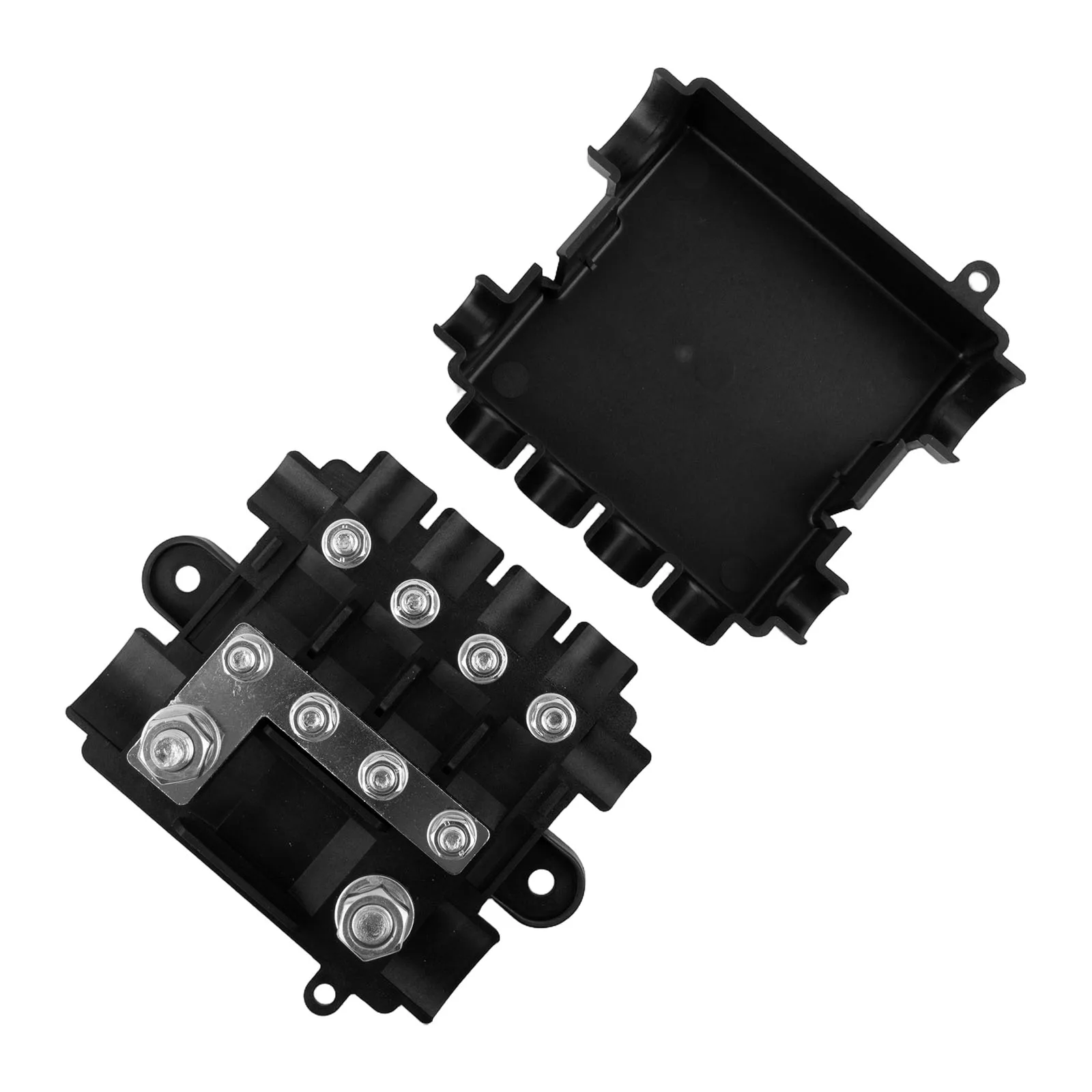 

Power Distribution Fuse Box with 5 Way Design Compatible with For Mega and For Midi Fuses Heavy Duty for 12V & 24V Use