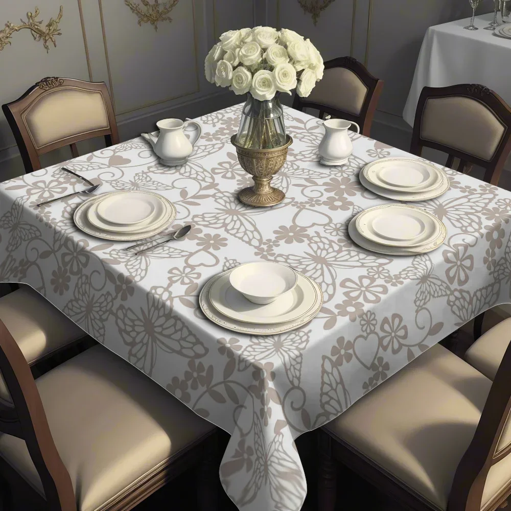 1pc Square Tablecloth, Modern Minimalist Fresh Creative Tablecloth Fabric Square Tablecloth, yzb