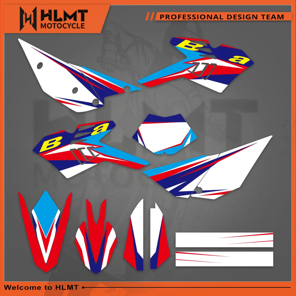 

HLMT New Style Team Graphics Decal Sticker Deco For Beta 4T RR 350 390 400 430 450 2010 - 2012 RR350 RR390 RR400 RR430 RR450