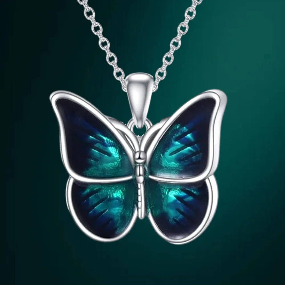 1pc Fashion and Delicate Butterfly Pendant Necklace, Versatile and Easy-to-wear, Combine Well with Any OutfitAnniversary  Gifts