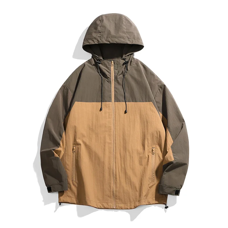 

Осенняя мужская новая японская и Корейская Повседневная куртка с капюшоном и длинным рукавом