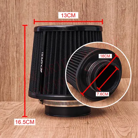 Högflödes Apexi luftfilter 3'' 76mm universella kallluftsintagsfilter renare biltillbehör 8 best sales apex - №2