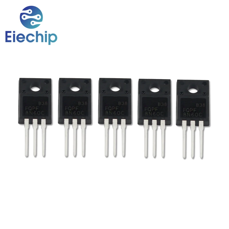 5/10Pcs TO-220F Transistor Set 5N60 8N60 10N60 12N60 20N60 600V Mosfet Transistors