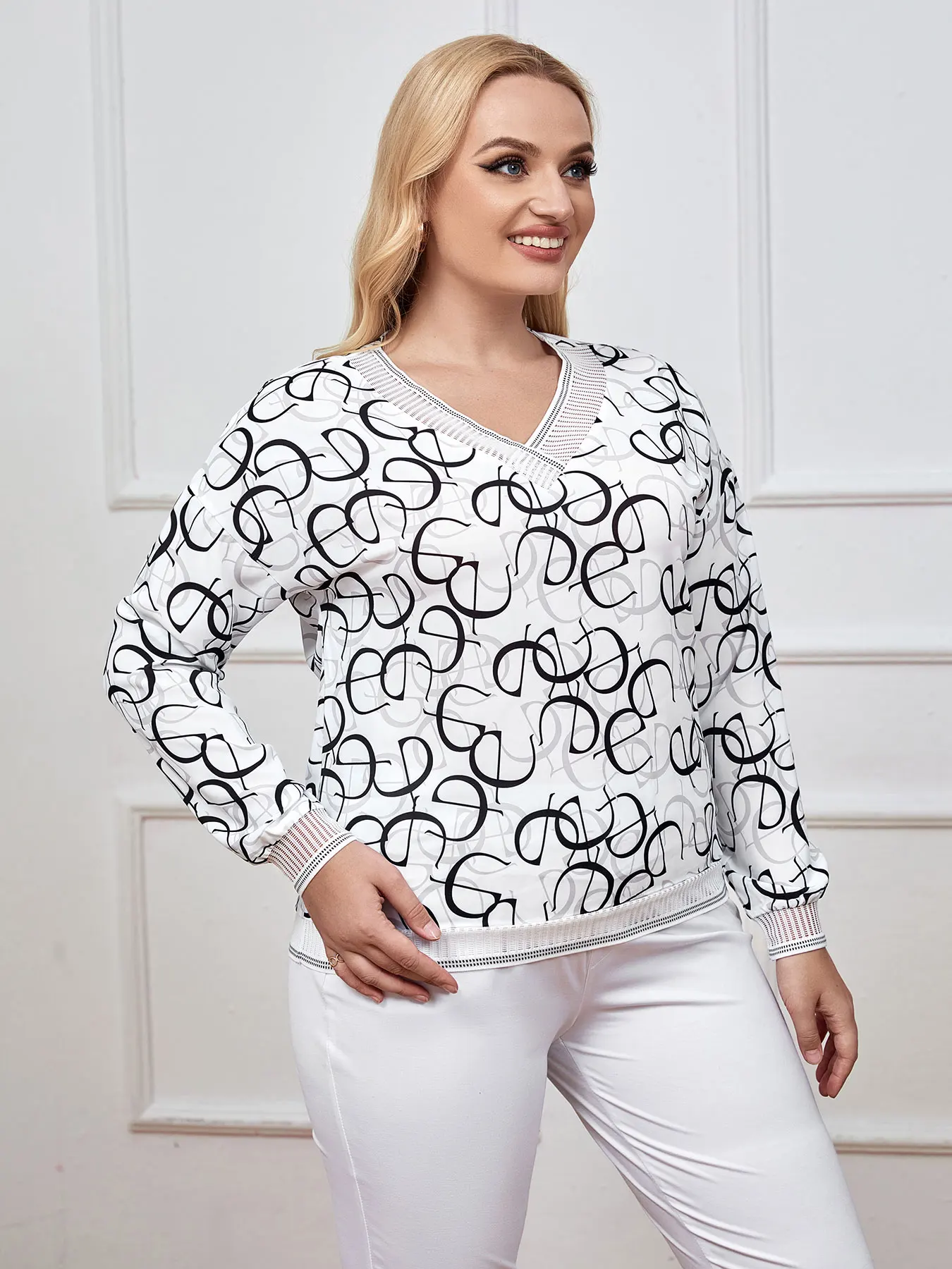 Top letni Top damski Plus Size elegancki, szykowny na pulchne modny Top damskie