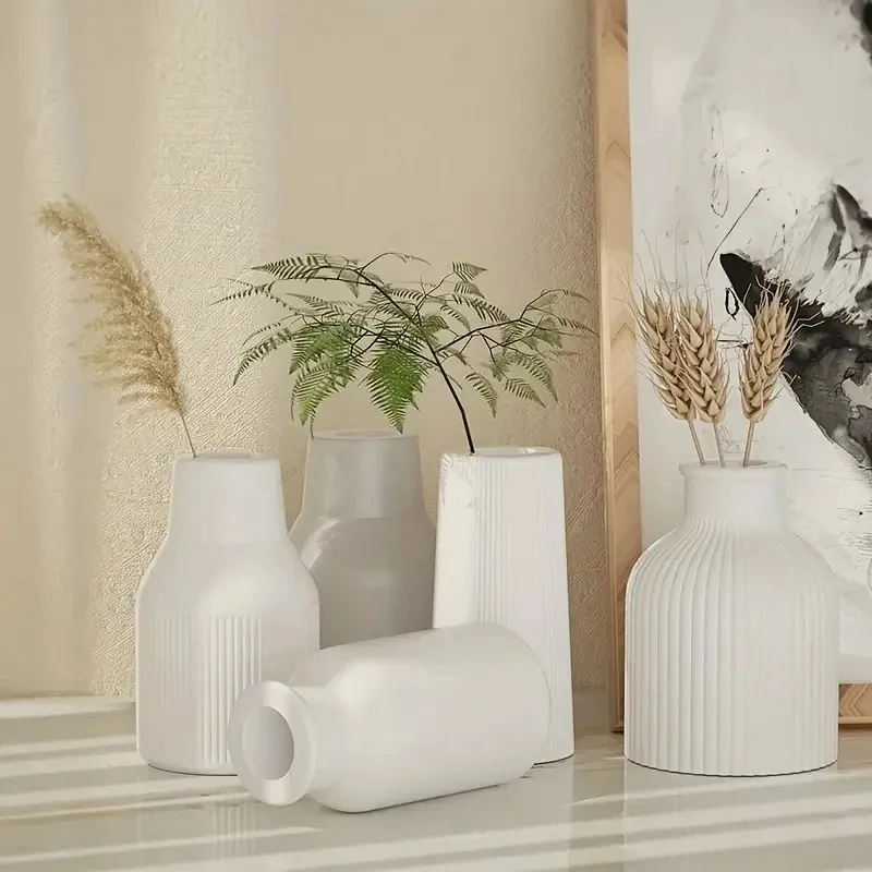 Porte-stylo de Vase, moule en résine de Silicone, boîte en forme de bouteille, pot, moules de moulage en Silicone époxy pour Vase de fleurs séchées, stockage d'ornements