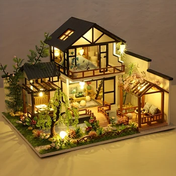 DIY Wooden Dollhouse Kit 1