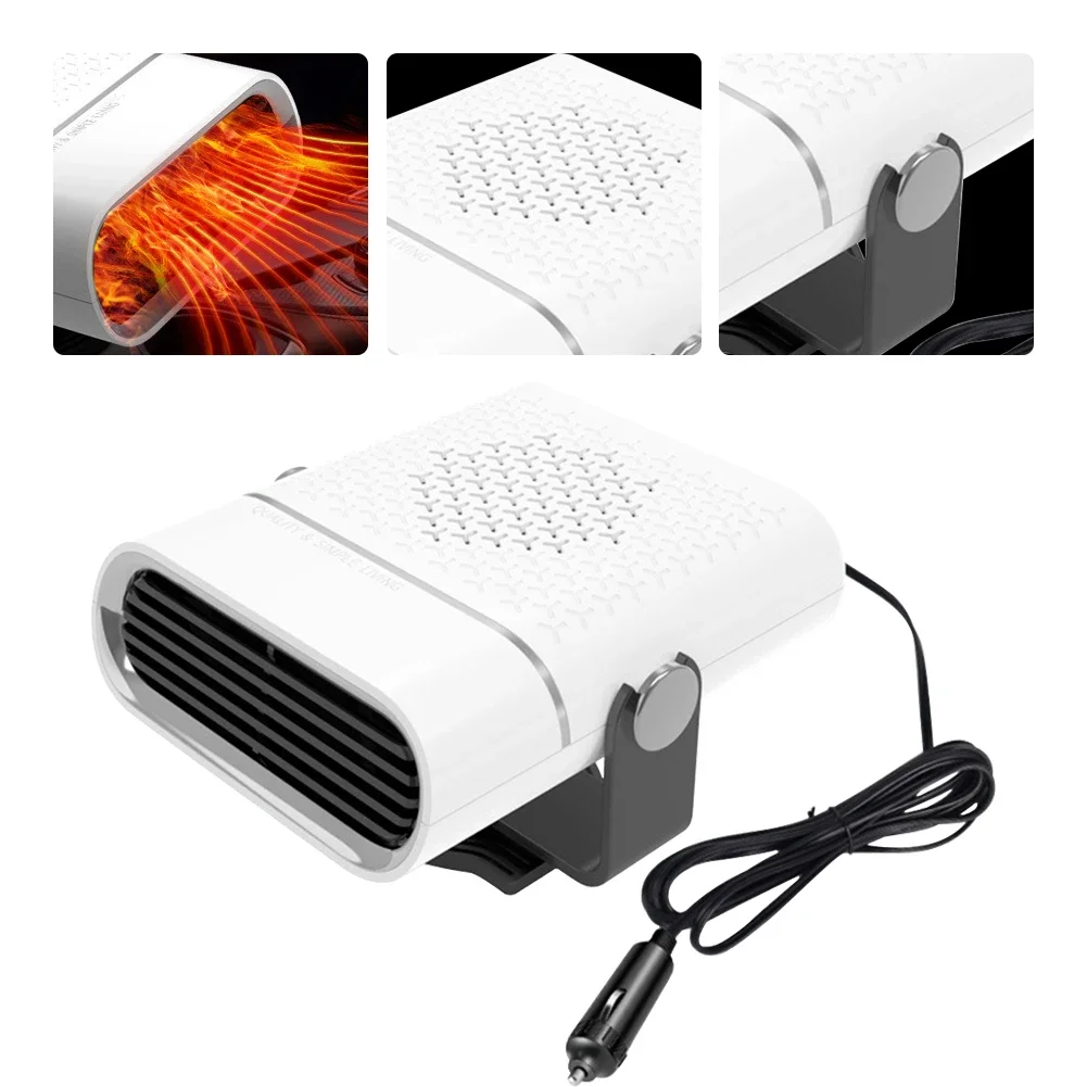 12/24 V Car Heater Car Heater Defogger 2 in 1 Modes Heating and Cooling Portable Heater Fan Anti-Fog Mini Car Heater Defroster