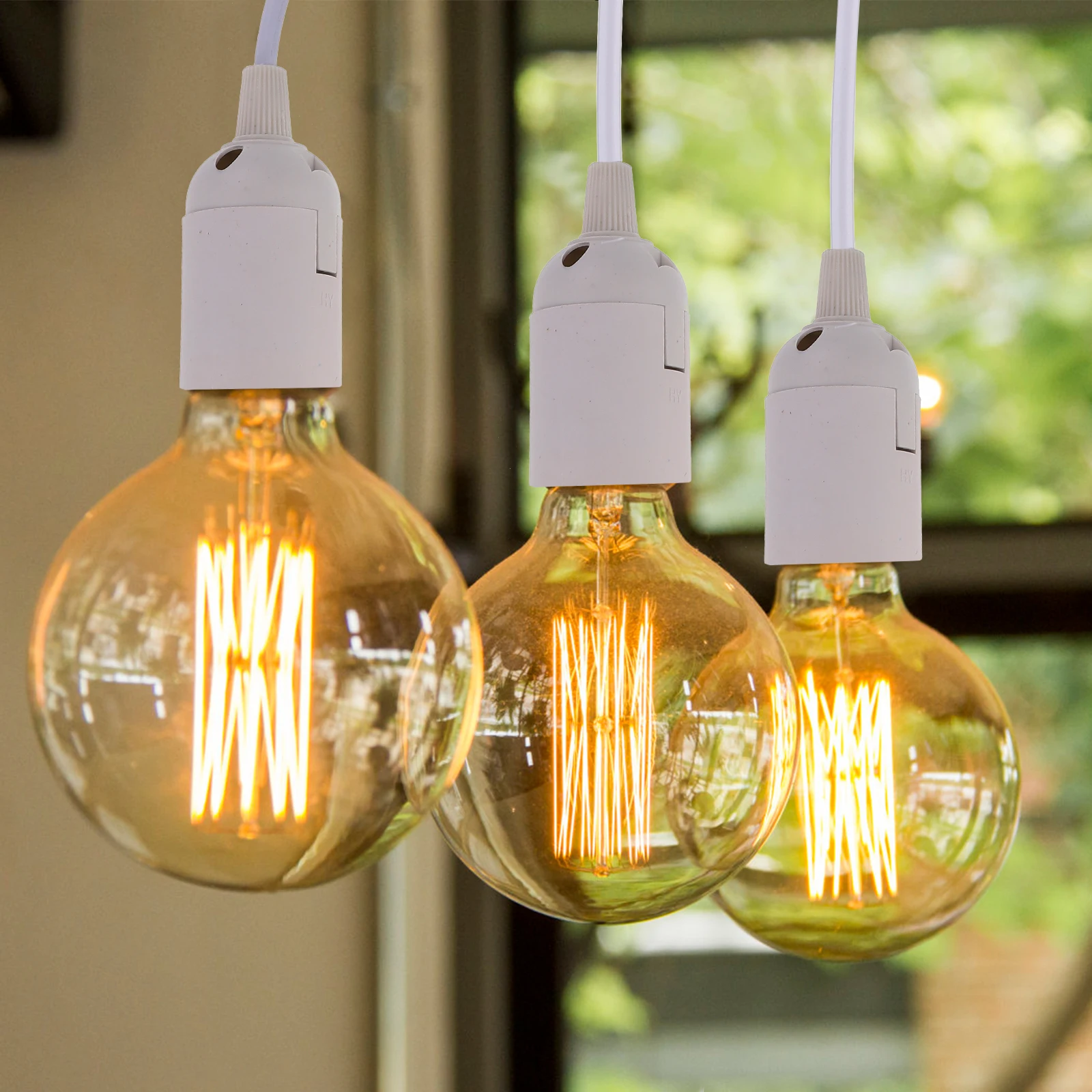 

2 Pcs Iron Ceiling Light Fixture E27 Socket Retro Chandelier Lamp Base Flush Mount Cover Home Decor Indoor Lighting