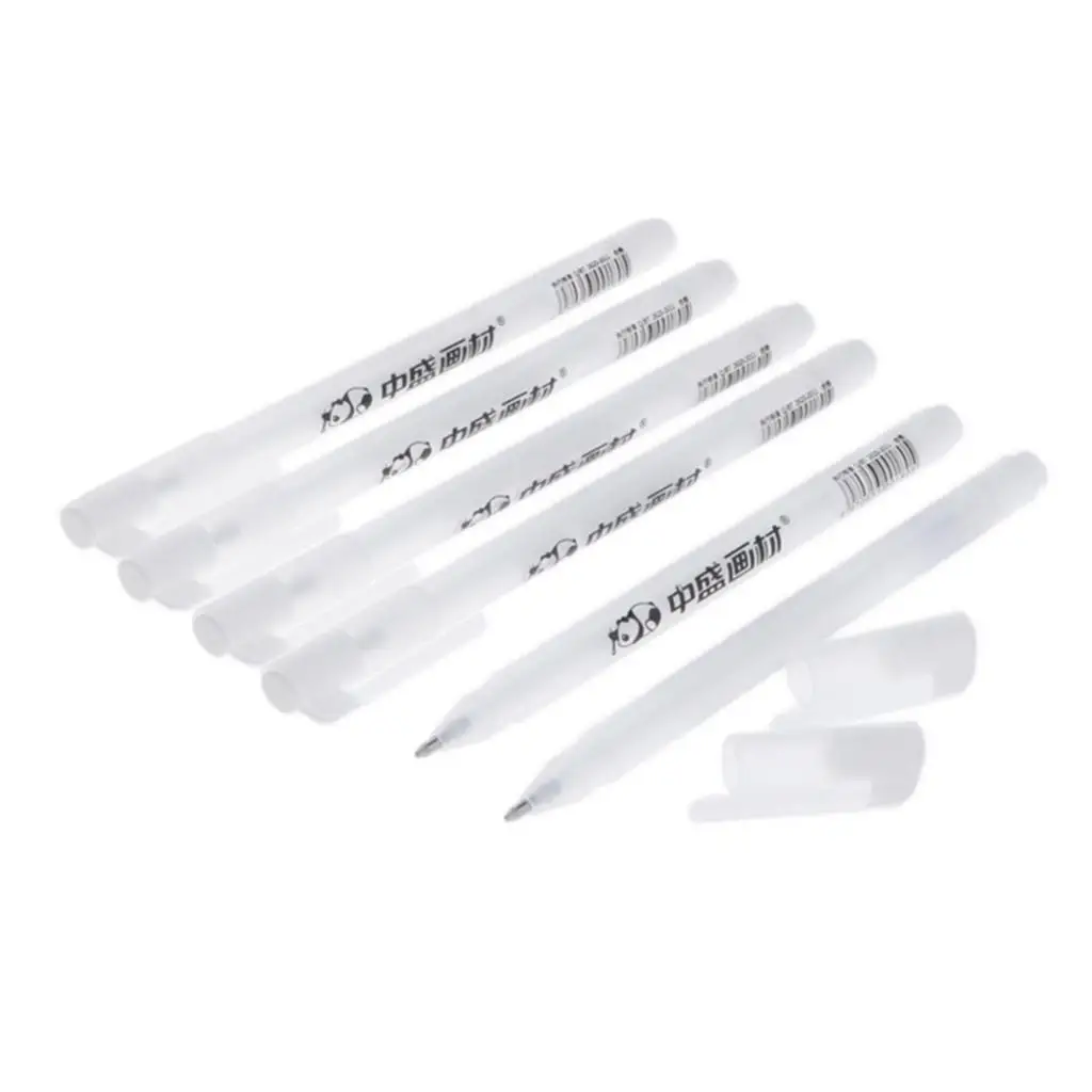 Water Base Paint Markers White 0.8mm Acrylic Ink Pens Set for Crafting Custom Mugs and Decorations