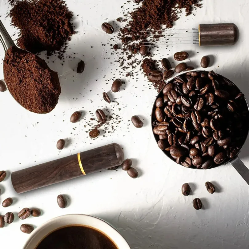 إبرة الموزع الفولاذ المقاوم للصدأ سدادة قهوة خلاطات الاسبريسو موزعات مستوي أدوات WDT مقهى النمامون باريستا اكسسوارات